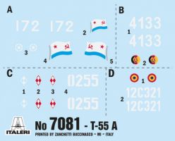 Thumbnail ITALERI  7081 T-55A MBT