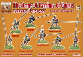 Thumbnail LINEAR-A LA028 THE ARMY OF PYRRHUS OF EPIRUS INFANTRY PHALANX Set 1