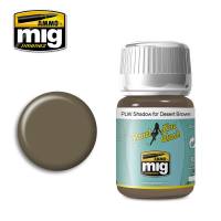 Thumbnail AMMO BY MIG JIMENEZ MIG1621 SHADOW FOR DESERT BROWN PANEL LINE WASH  UK SALE ONLY 