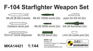 Thumbnail MARK I MODELS MKA14421 F-104 STARFIGHTER WEAPON SET