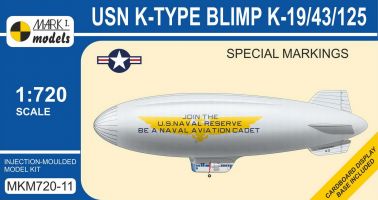 Thumbnail MARK I MODELS 72011 USN K-TYPE BLIMP K-19/43/125 SPECIAL MARKINGS