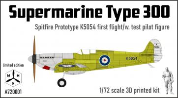 Thumbnail IBG MODELS 720001 SUPERMARINE TYPE 300 SPITFIRE PROTOTYPE K5054 FIRST FLIGHT WITH PILOT FIGURE