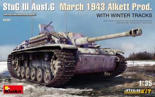 Thumbnail MINIART 35367 STUG III AUSF.G MARCH 1943 ALKETT PROD WITH WINTER TARCKS