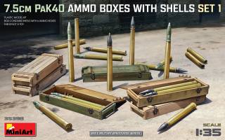 Thumbnail MINIART 35398 7.5CM PAK40 AMMO BOXES WITH SHELLS