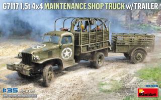 Thumbnail MINIART 35498 G7117 1.5T 4X4 MAINTENANCE SHOP TRUCK WITH TRAILER