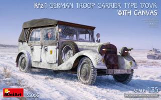 Thumbnail MINIART 53003 KFZ.1 GERMAN TROOP CARRIER TYPE 170VK WITH CANVAS
