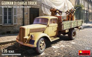 Thumbnail MINIART 53055 GERMAN 3T CARGO TRUCK WITH MG 151/20 DRILLING