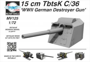 Thumbnail PLANET MODELS MV125 15CM TBTSK C/36 WWII GERMAN DESTROYER GUN