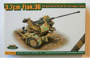Thumbnail ACE 72570 3.7CM FLAK.36 WITH SD.AH.52 CARRIAGE TRAILER