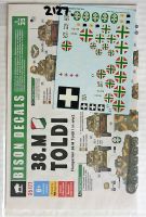 Thumbnail BISON DECALS 2127. 35177 HUNGARIAN 38.M TOLDI I IN WW2