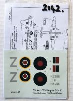Thumbnail  2142. MINI PRINT DECALS 72025 VICKERS WELLINGTON Mk.X