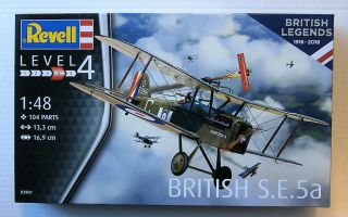 Thumbnail REVELL 03907 BRITISH LEGENDS 1918 - 2018 - BRITISH S.E.5a