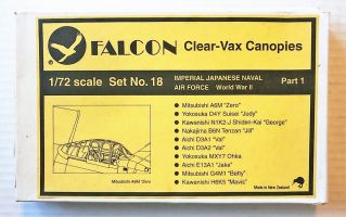 Thumbnail FALCON 18 IMPERIAL NAVAL AIR FORCE WWII CLEAR-VAX CANOPIES