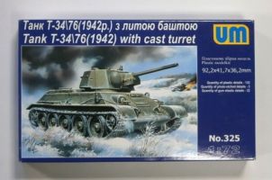 Thumbnail UNIMODEL 325 TANK T-34/76  1942  WITH CAST TURRET