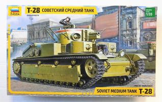Thumbnail ZVEZDA MODELS 3694 T-28 SOVIET MEDIUM TANK
