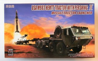 Thumbnail MODELCOLLECT 72077 USA M983 HEMTT TRACTOR WITH PERSHING II MISSILE ERECTOR LAUNCHER