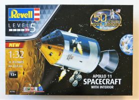 Thumbnail REVELL 03703 APOLLO 11 SPACECRAFT WITH INTERIOR 50TH ANNIVERSARY OF THE MOON LANDING