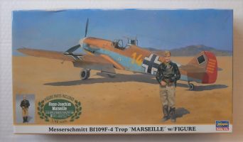 Thumbnail HASEGAWA 09871 MESSERSCHMITT BF109F-4 TROP MARSEILLE WITH FIGURE