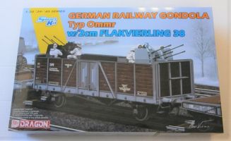 Thumbnail DRAGON 6912 GERMAN RAILWAY GONDOLA Typ Ommr w/2cm FLAKVIERLING 38