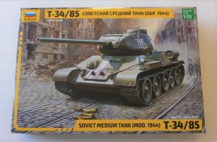 Thumbnail ZVEZDA MODELS 3687 T-34/85 SOVIET MEDIUM TANK 1944