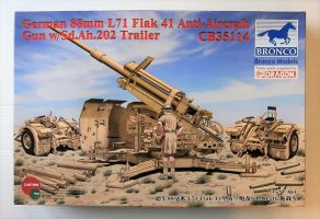 Thumbnail BRONCO 35114 GERMAN 88mm L71 FLAK 41 w/Sd.Ah.202 TRAILER