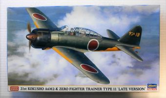 Thumbnail HASEGAWA 09929 21st KOKUSHO A6M2-K ZERO FIGHTER TRAINER TYPE 11 LATE VERSION