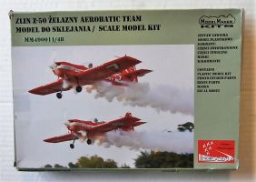 Thumbnail MODEL MAKER DECALS 49001 ZLIN Z-50 ZELAZNY AEROBATIC TEAM