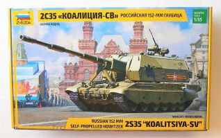 Thumbnail ZVEZDA MODELS 3677 RUSSIAN 152 MM SELF-PROPELLED HOWITZER 2S35 KOALITSIYA-SV