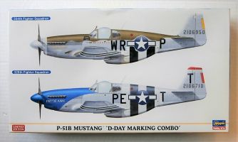 Thumbnail HASEGAWA 02054 P-51B MUSTANG D-DAY MARKING COMBO