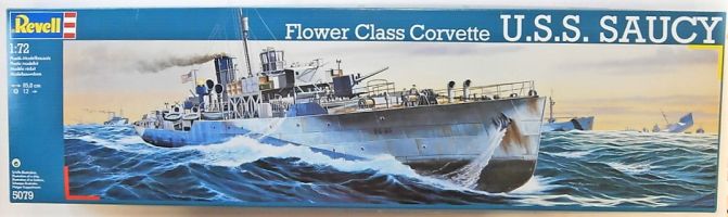 Thumbnail REVELL 5079 U.S.S. SAUCY FLOWER CLASS CORVETTE  UK SALE ONLY 
