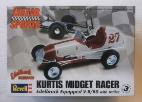 Thumbnail REVELL 4249 KURTIS MIDGET RACER V-8/60 WITH TRAILER