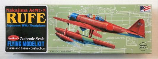 Thumbnail GUILLOWS 507 NAKAJIMA A6M2-N RUFE FLOATPLANE BALSA MODEL