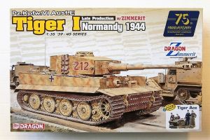 Thumbnail DRAGON 6947 TIGER I LATE PRODUCTION WITH ZIMMERIT NORMANDY 1944