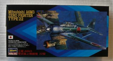 Thumbnail HASEGAWA 00002 MITSUBISHI A6M3 ZERO FIGHTER TYPE 22