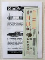 Thumbnail  1881. MS-001 LOCKHEED F-5E LIGHTNING CHINESE AIR FORCE 1944-45 AND LOCKHEED P-38L LIGHTNING YUGOSLAV AIR FORCE SOMBOR MAY 1945
