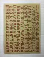 Thumbnail MODELDECAL 1511. 84 DULL RED BRITISH WW2 CODES 36in HIGH  4.5in   6in STROKE 