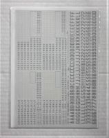 Thumbnail MODELDECAL 1525. 104 BRITISH PRE WAR 6 8   20in BLACK SERIAL NUMBERS   LETTERS
