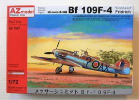 Thumbnail AZ MODEL 7587 MESSERSCHMITT BF 109F-4 CAPTURED FRIDRICH