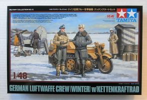 Thumbnail TAMIYA 32412 GERMAN LUFTWAFFE CREW  WINTER  WITH KETTENKRAFTRAD