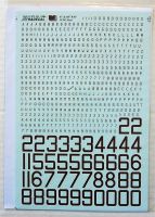 Thumbnail XTRADECAL 72126 RAF WWII RED 8 INCH SERIAL LETTERS/NUMBERS STENCIL   NON-STENCIL STYLES 
