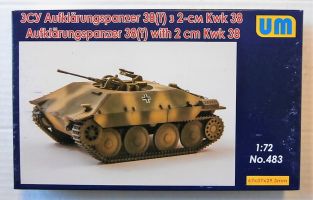 Thumbnail UNIMODEL 483 AUFKLARUNGSPANZER 38 T  WITH 2CM KWK 38