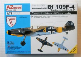 Thumbnail AZ MODEL 7626 MESSERSCHMITT Bf 109F-4 - JAGDGESCHWADER JG.3  LTD EDITION 