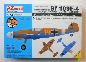 Thumbnail AZ MODEL 7629 MESSERSCHMITT Bf 109F-4 - JAGDGESCHWADER JG.27 H.J. MARSEILLE  LTD EDITION 