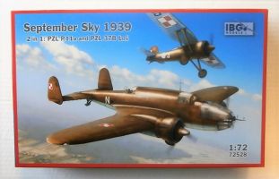 Thumbnail IBG MODELS 72528 SEPTEMBER SKY 1939 PZL P.11A   PZL 37B LOS
