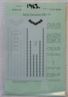 Thumbnail AIRLINE HOBBY SUPPLIES 1963. 4123 McD-DOUGLAS MD-11 WINDOWS