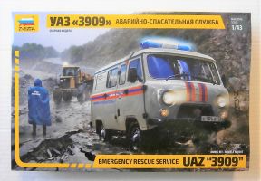 Thumbnail ZVEZDA MODELS 43002 UAZ 3909 EMERGENCY RESCUE SERVICE