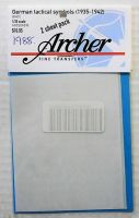Thumbnail  1988. ARCHER FINE TRANSFERS AR35045W GERMAN TACTICAL SYMBOLS  1935-1942  WHITE