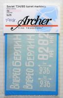 Thumbnail  1998. ARCHER FINE TRANSFERS AR16008 SOVIET T34/85 TURRET MARKINGS No 1