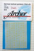 Thumbnail  2048. ARCHER FINE TRANSFERS AR35098Y GERMAN TACTICAL SYMBOLS  1943-45  YELLOW