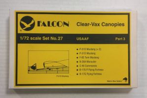 Thumbnail FALCON CLEAR-VAX CANOPIES SET NO. 27 USAAF PART 3